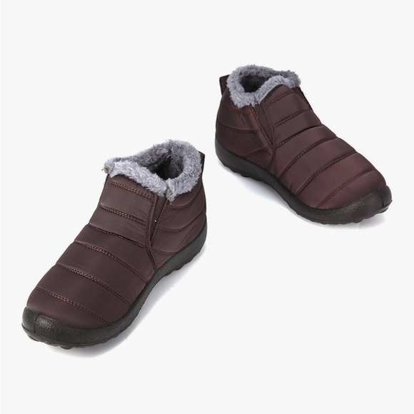 GRACOSY Warm Snow Ankle Boots Women's Size US 6 (China 37) Deep Brown WinterNWOT - Picture 4 of 13